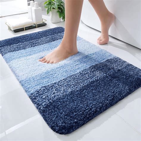 OLANLY Bathroom Rugs Mat 24x16, Extra Soft Absorbent Microfiber Bath ...