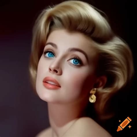 Hyper-realistic retro photo of beautiful european actress from 1963 ...