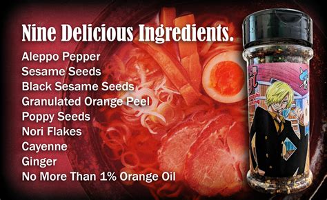 Snapklik.com : One Piece Sanji Shichimi Togarashi Spicy Ramen Seasoning ...