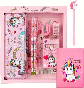 Flipkart.com | TITIRANGI Combo of Unicorn Stationery Gift Set for Kids ...