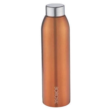 Buy Borosil EasySip Stainless Steel Water Bottle 750 ml Bronze ...