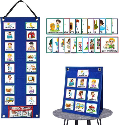 Daily Visual Schedule Cards For Kids 70 Pieces Create Daily ...