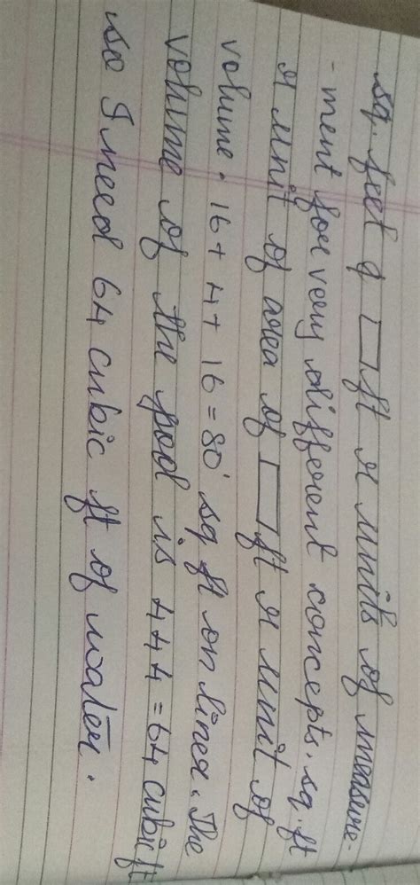 Difference between cubic feet and square feet - Brainly.in