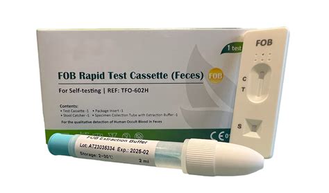 Buy FOB Bowel Test, 1 Test Pack, Colon Faecal Screening Test Kit ...