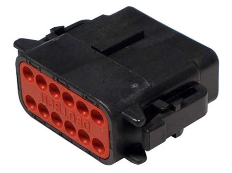 DTM06-12SB Deutsch | Deutsch, DTM Automotive Connector Plug Black 12 ...