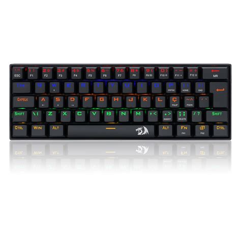 Teclado Gamer Mecânico Redragon Lakshmi, Rainbow, Switch Blue, ABNT2 ...