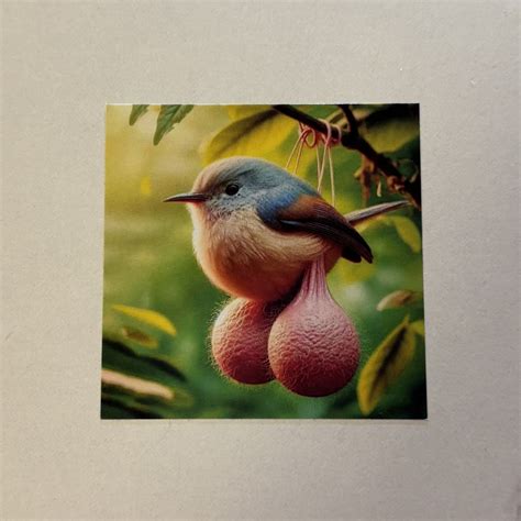 BIRD WITH BALLS STICKER – brainrotcentralized