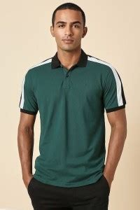 Allen Solly Solid Men Polo Neck Blue T-Shirt - Buy Allen Solly Solid ...