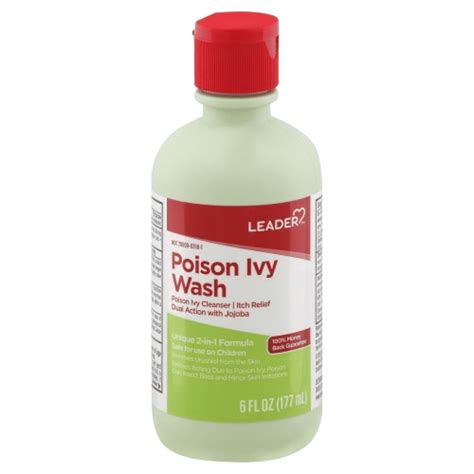 Leader Poison Ivy Wash 2-in-1 Formula, 6 fl oz HSA/FSA Eligible ...