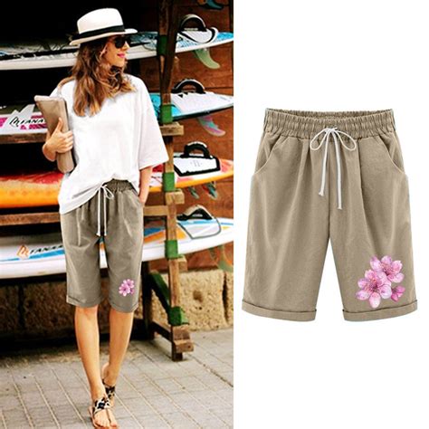 2025 Clearance Clothes LEBONYARD Women's Linen Pull-On Shorts,Women's ...
