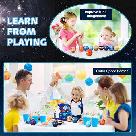 Buy 13 Pieces Solar System Stress Ball Planet Solar System Bouncy Balls ...