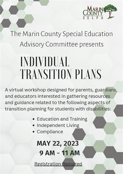 Individual Transition Plans: presented by Marin County Special ...