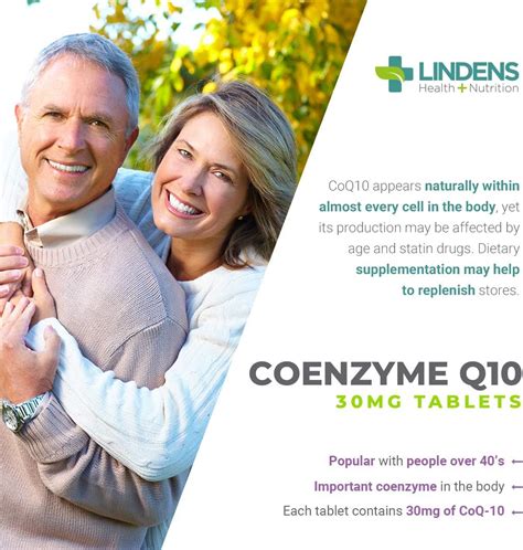 Buy Co Enzyme Q10 30mg (Co-Q10) 120 Tablets by Lindens Online at Lowest ...