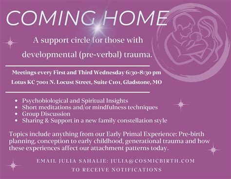 Coming Home - A support Group for those with developmental (pre-verbal ...