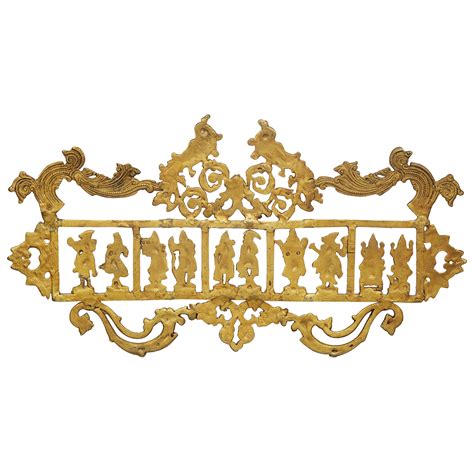 eCraftIndia Golden Brass Peacock Designer Vishnu Dashavatara - Ten Inc