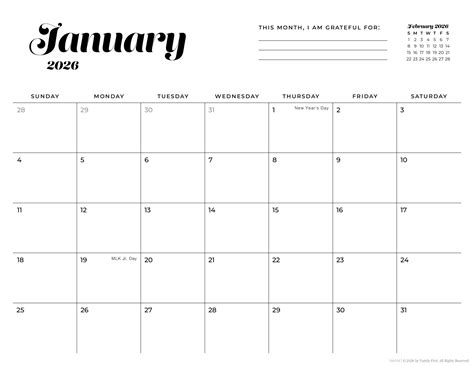 2025-2026 Simple Printable Calendar for Moms - iMOM
