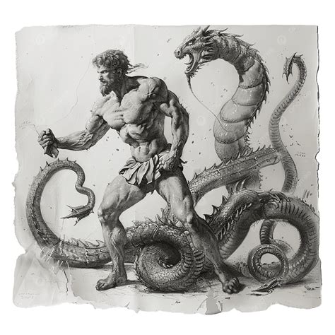 Hydra Greek Mythology Hercules Hercules Fighting Lernaean Hydra