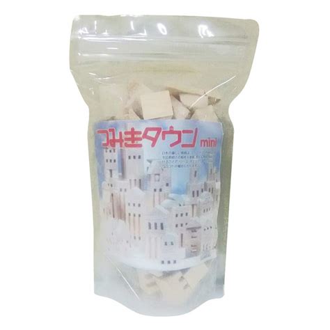 kagaya mokuzai Building Blocks Town Mini Wooden Toy Set – WAFUU JAPAN