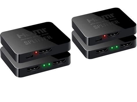 Etzin HDMI Splitter 1 in 2 Out, 4K HDMI Splitter for Dual Monitors ...