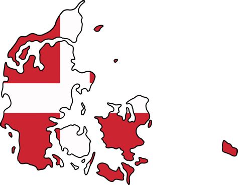 drawing of denmark flag map. 35898464 PNG