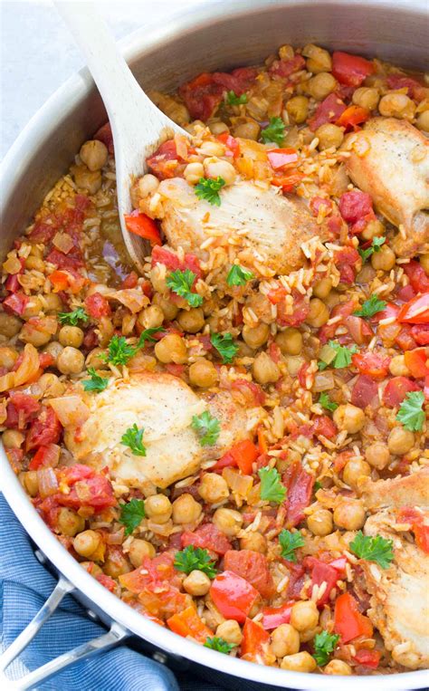 One Pot Spanish Chickpea Chicken