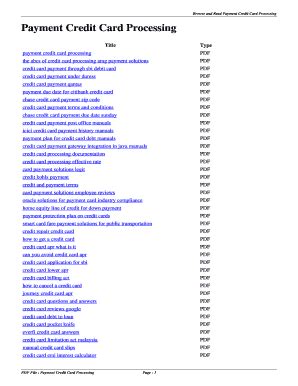 Image result for Paper Credit Card Processing Form