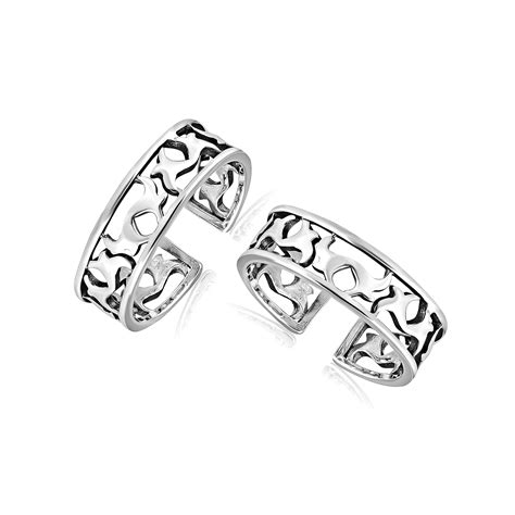 TRUESILVER ACPL Women's 925 Sterling-Silver Cutwork Bull Herd Antique ...
