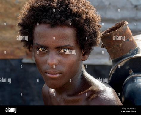 Young man of the Afar, portrait, Ethiopia Stock Photo - Alamy