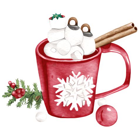Christmas Hot Chocolate Clipart · Creative Fabrica