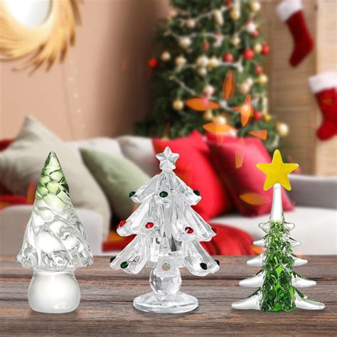 Muecwrye Small Christmas Trees, Table Top Christmas Tree, Crystal ...