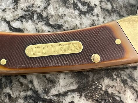 Vintage Old Timer SCHRADE Folding Pocket Knife 7-0T With Sheath ...