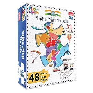 Buy Funskool - Play & Learn -India Map 3 Feet Large Size,Educational,48 ...