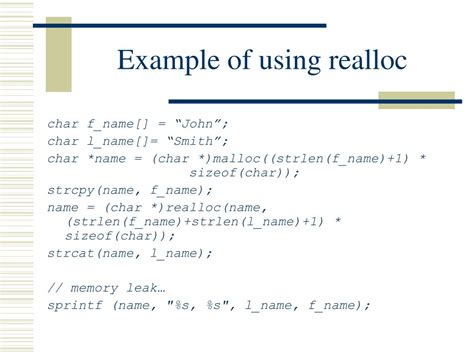 Image result for Realloc in C Example