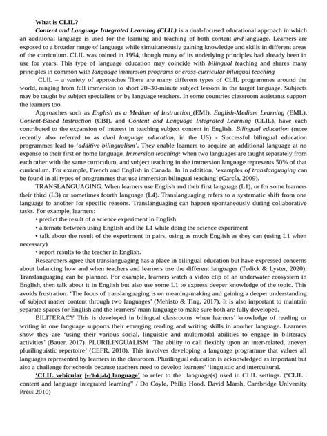 Image result for CLIL Assessment Task