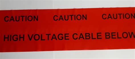 Buy High Voltage Cable Warning Tape - 15 Metre Custom Cut Length Online ...