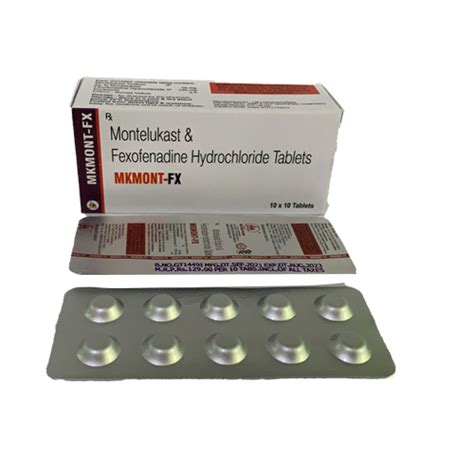 Mkmont fx - Montelukast & Fexofenadine Hydrochloride Tablets - MK ...