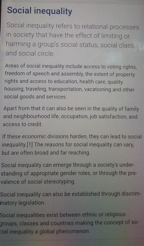 how does discriminiation lead ti inequality - Brainly.in