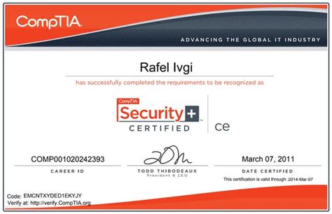 Image result for CompTIA Security Certificate