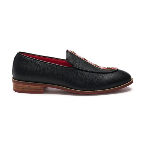 Exclusive Cranium Black Slip-ons Shoe for Men | Banjaaran Studio