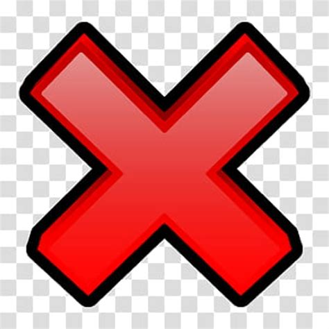 Download High Quality red x transparent blank Transparent PNG Images ...