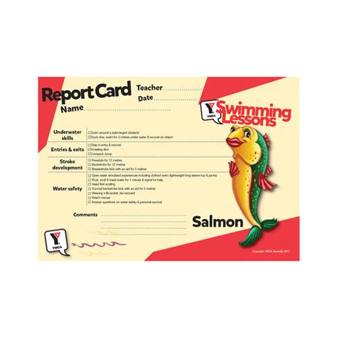 Swim Lesson Report Cards 的图像结果