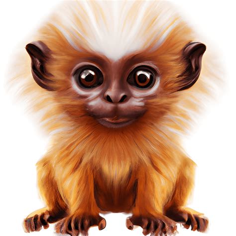 Baby Golden Lion Tamarin Monkey