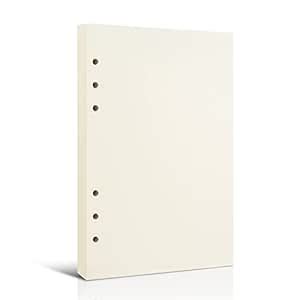 A5 Refillable Paper, A5 Blank Refill Paper, A5 Binder Refills for 6 ...