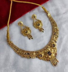 Web Mall Alloy Gold-plated Gold Jewellery Set Price in India - Buy Web ...