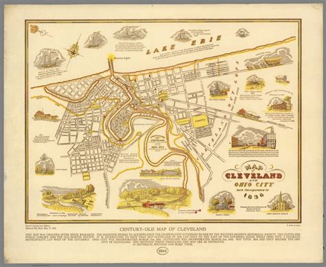 Historical Maps Of Cleveland Ohio | Maps Of Ohio - map of downtown cleveland ohio