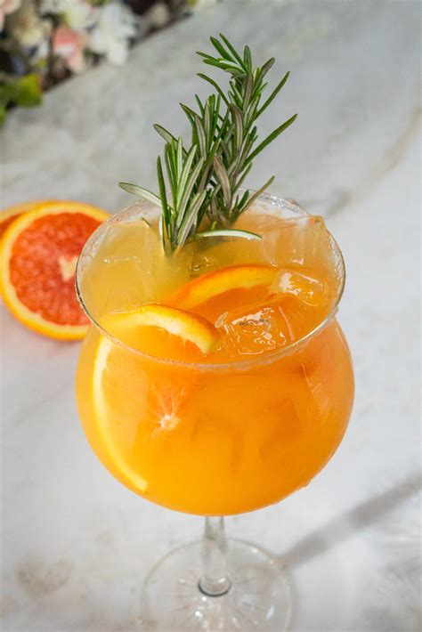 Blood Orange Spritzer - Queen Bee Mixology