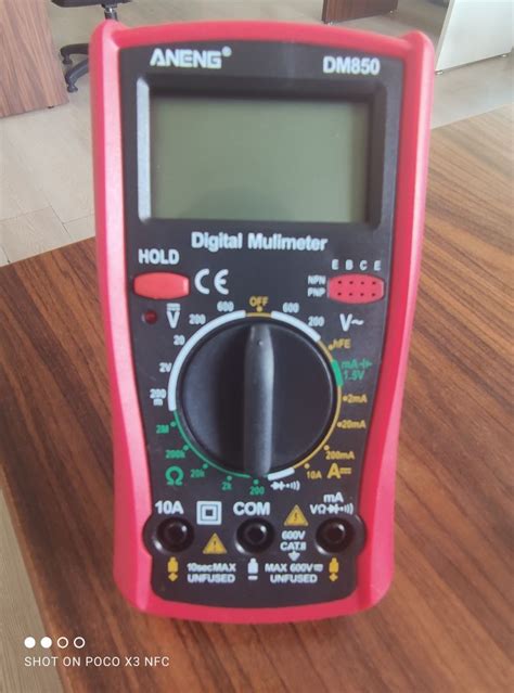 ANENG DM850 Digital Multimeter 1999 Counts Compact Auto AC/DC Voltage ...