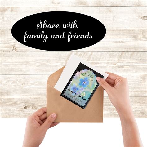 Funeral Favors Forget Me Not Memorial Seed Packets - 100 Individual ...