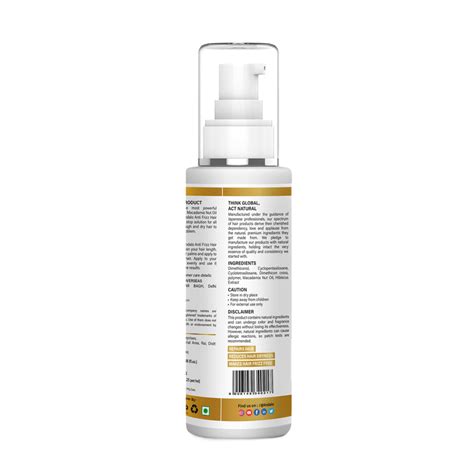 Indalo Macadamia Nut Oil Anti-Frizz Hair Serum for Dry Frizzy Hair