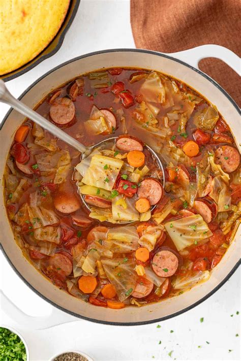 Sausage and Cabbage Soup | The Blond Cook